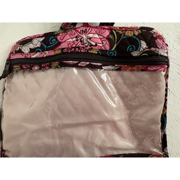 Vera Bradley Quilted Mod Floral Hanging Cosmetic Toiletry Organizer Travel Bag - Picture 7 of 10
